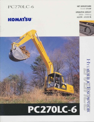 Excavatoare pe șenile Komatsu PC270LC-6