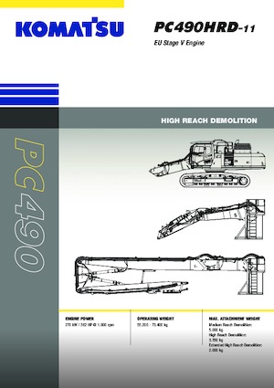 Excavatoare pe șenile Komatsu PC490HRD-11E0