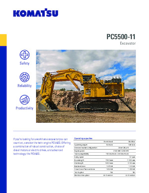 Excavatoare pe șenile Komatsu PC5500-11