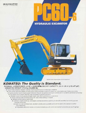 Excavatoare pe șenile Komatsu PC60-6