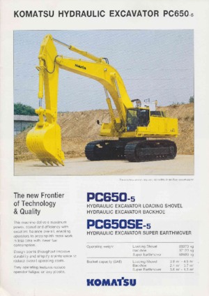 Excavatoare pe șenile Komatsu PC650SE-5