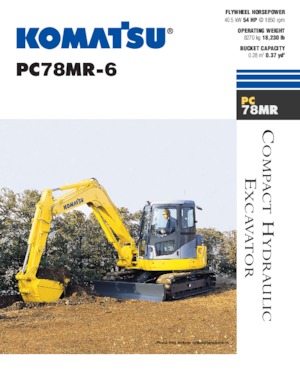 Excavatoare pe șenile Komatsu PC78MR-6