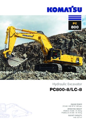 Excavatoare pe șenile Komatsu PC800LC-8 