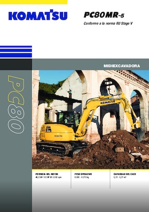 Excavatoare pe șenile Komatsu PC80MR-5E0