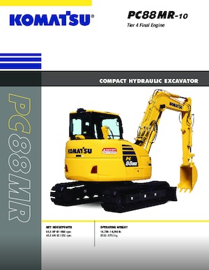 Excavatoare pe șenile Komatsu PC88MR-10