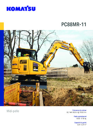 Excavatoare pe șenile Komatsu PC88MR-11E0