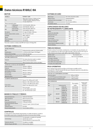 Excavatoare pe șenile Hyundai R 180 LC-9 A