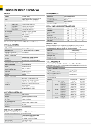 Excavatoare pe șenile Hyundai R 180 LC-9 A