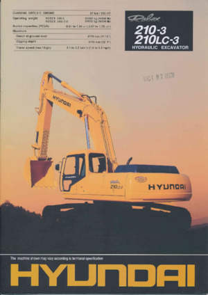 Excavatoare pe șenile Hyundai R 210-3