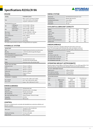 Excavatoare pe șenile Hyundai R 235 LCR-9 A