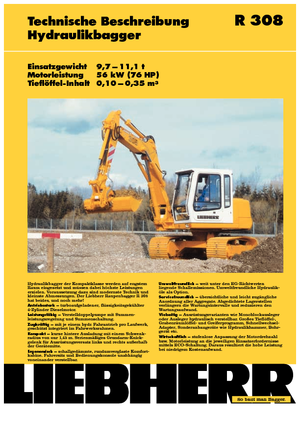 Excavatoare pe șenile Liebherr R 308