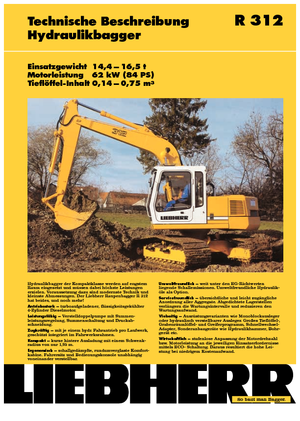 Excavatoare pe șenile Liebherr R 312