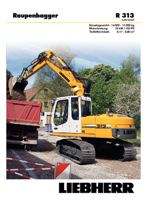 Excavatoare pe șenile Liebherr R 313 Litronic