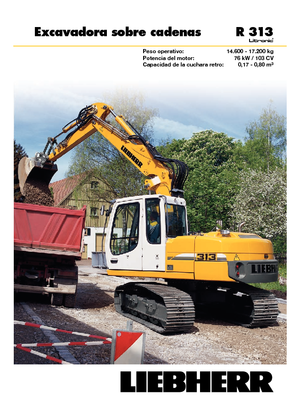 Excavatoare pe șenile Liebherr R 313 Litronic