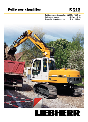 Excavatoare pe șenile Liebherr R 313 Litronic
