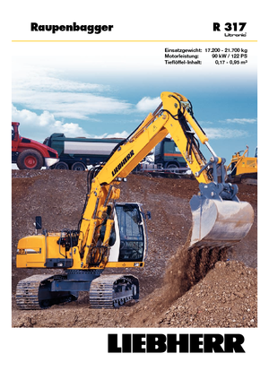 Excavatoare pe șenile Liebherr R 317 Litronic