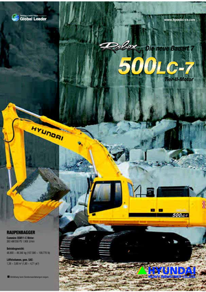 Excavatoare pe șenile Hyundai R 500 LC 7A