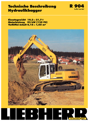 Excavatoare pe șenile Liebherr R 904 Litronic