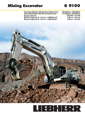 Excavatoare pe șenile Liebherr R 9100