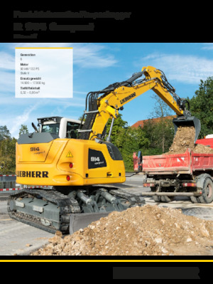 Excavatoare pe șenile Liebherr R 914 Compact Litronic 