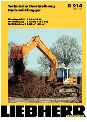 Excavatoare pe șenile Liebherr R 914 Litronic HD-SL
