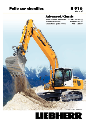 Excavatoare pe șenile Liebherr R 916 Advanced