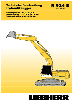Excavatoare pe șenile Liebherr R 924 B Litronic HDSL
