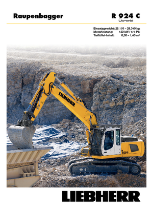 Excavatoare pe șenile Liebherr R 924 C Litronic HDSL