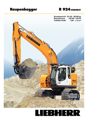 Excavatoare pe șenile Liebherr R 924 Compact