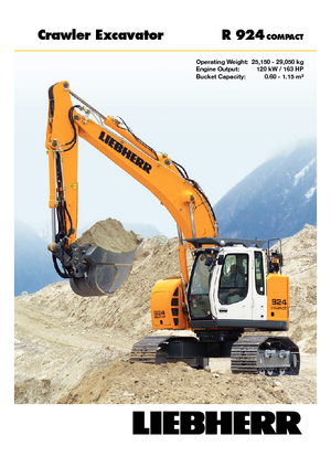 Excavatoare pe șenile Liebherr R 924 Compact