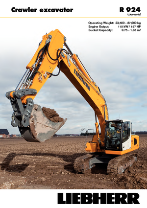 Excavatoare pe șenile Liebherr R 924