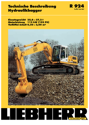 Excavatoare pe șenile Liebherr R 924 Litronic HD-SL