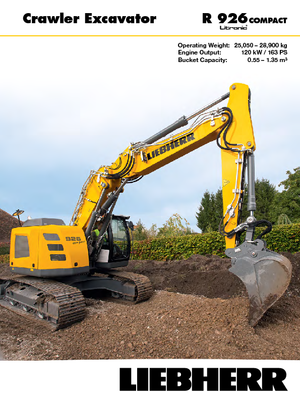 Excavatoare pe șenile Liebherr R 926 Compact