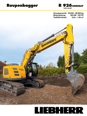 Excavatoare pe șenile Liebherr R 926 Compact