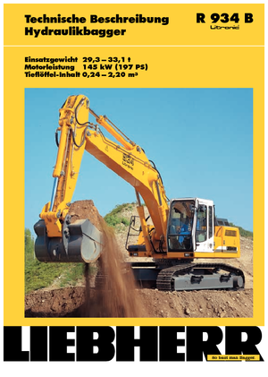 Excavatoare pe șenile Liebherr R 934 B Litronic HDS