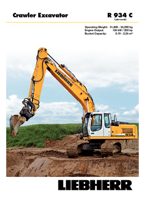 Excavatoare pe șenile Liebherr R 934 C Litronic