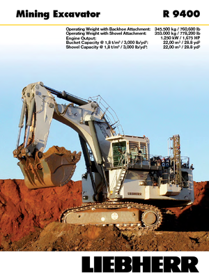 Excavatoare pe șenile Liebherr R 9400 