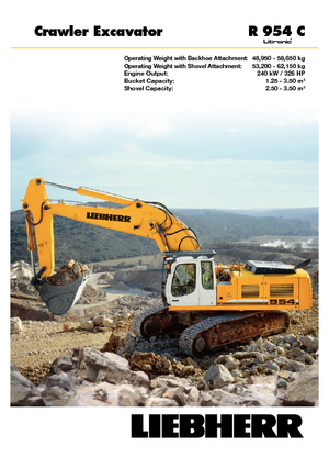 Excavatoare pe șenile Liebherr R 954 C Litronic