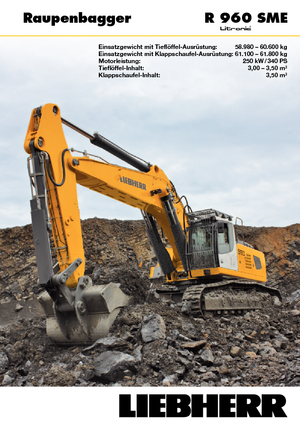 Excavatoare pe șenile Liebherr R 960 SME