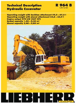 Excavatoare pe șenile Liebherr R 964 B Litronic HD