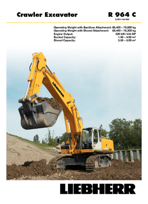 Excavatoare pe șenile Liebherr R 964 C Litronic