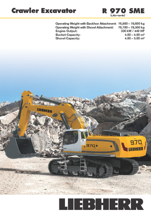 Excavatoare pe șenile Liebherr R 970 SME