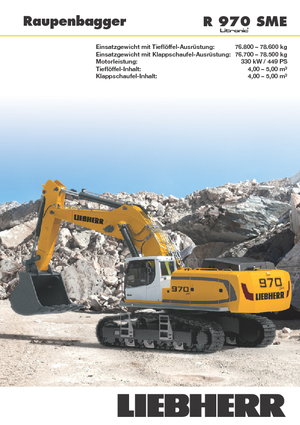 Excavatoare pe șenile Liebherr R 970 SME