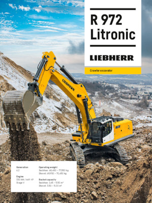 Excavatoare pe șenile Liebherr R 972 Litronic 