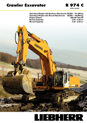 Excavatoare pe șenile Liebherr R 974 C Litronic