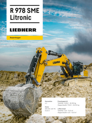 Excavatoare pe șenile Liebherr R 978 SME Litronic 