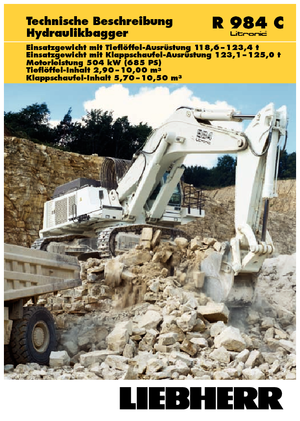 Excavatoare pe șenile Liebherr R 984 C