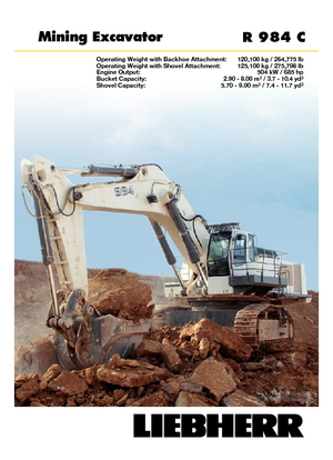 Excavatoare pe șenile Liebherr R 984 C