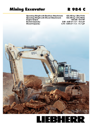 Excavatoare pe șenile Liebherr R 984 C