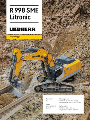 Excavatoare pe șenile Liebherr R 998 SME Litronic 